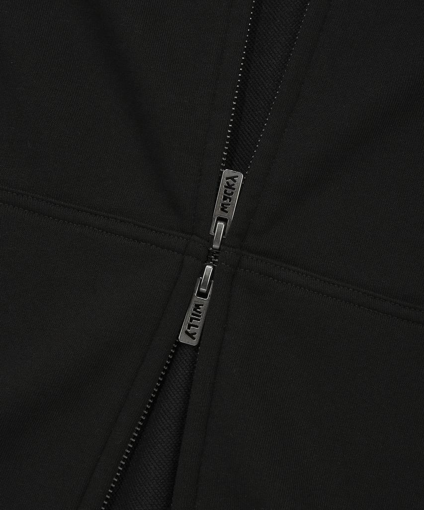 Wacky Willy Kiki Sleeveless Zip-Up Hoodie Black