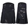 Eleganter mittelalterlicher schottischer Herrenkilt für authentische Vintage-Cosplay-Kostüme