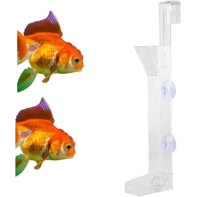 Acryl Garnelen Futterröhrchen, Garnelen Futterspender Transparente Glas Garnelen Futter Schale Tablett mit Saugnäpfen für Fischglas Aquarium Crystal Garnelen Krabben