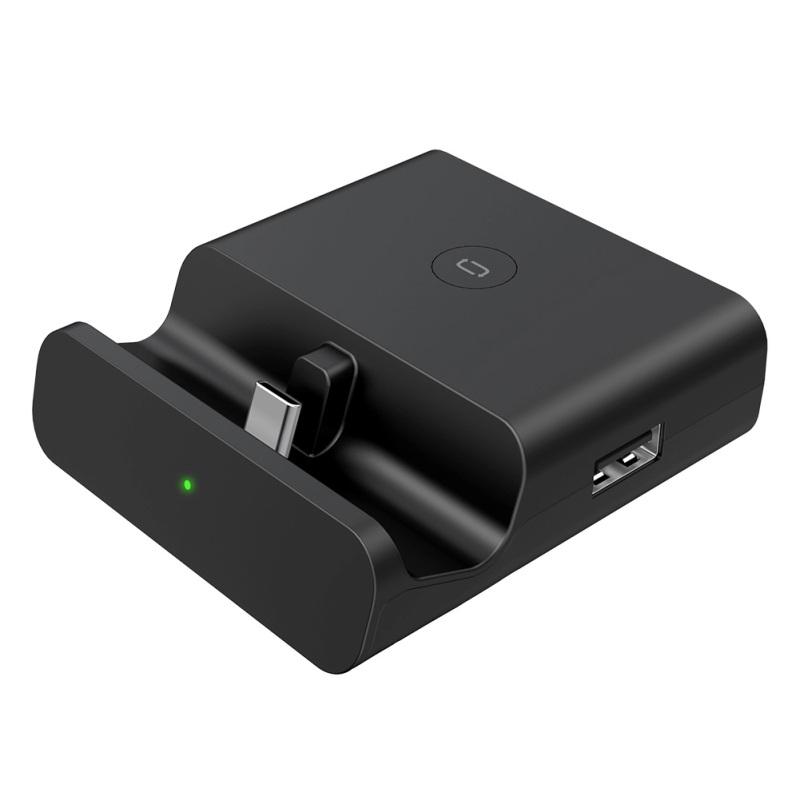 

Портативный видеоконвертер HDMI в ТВ Type-C, адаптер для быстрой зарядки, подставка для Nintendo Switch NS чёрный