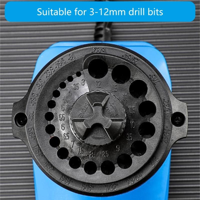 Drill Bit Sharpener Power Drill Bit Sharpeners for 3-12mm Bits Multipurpose Drill Bit Grinding Sharpener for Twist Bits