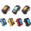 Waterproof Cycling Bike Bicycle Front Frame Tube Shock Absorption Padded Bag Case for Cell Phone