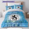 1860 Munich Logo Bedding Quilt Set Quilt Cover Pillowcase Home Decoration Birthday Gift (1 * Duvet Cover + 2 * Pillowcase, Without Core)
