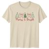 Merry Bright Christmas Holidays Unisexs TShirt Unisexs Tee Graphic Unisex Top