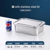 ZISIZ 304 Stainless Steel Food Storage Container