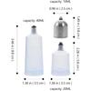 3Pcs Glass Airbrush Paint Bottles Empty Paint Dispenser Storage Jar for Airbrush Painting Glass Portion Bottles