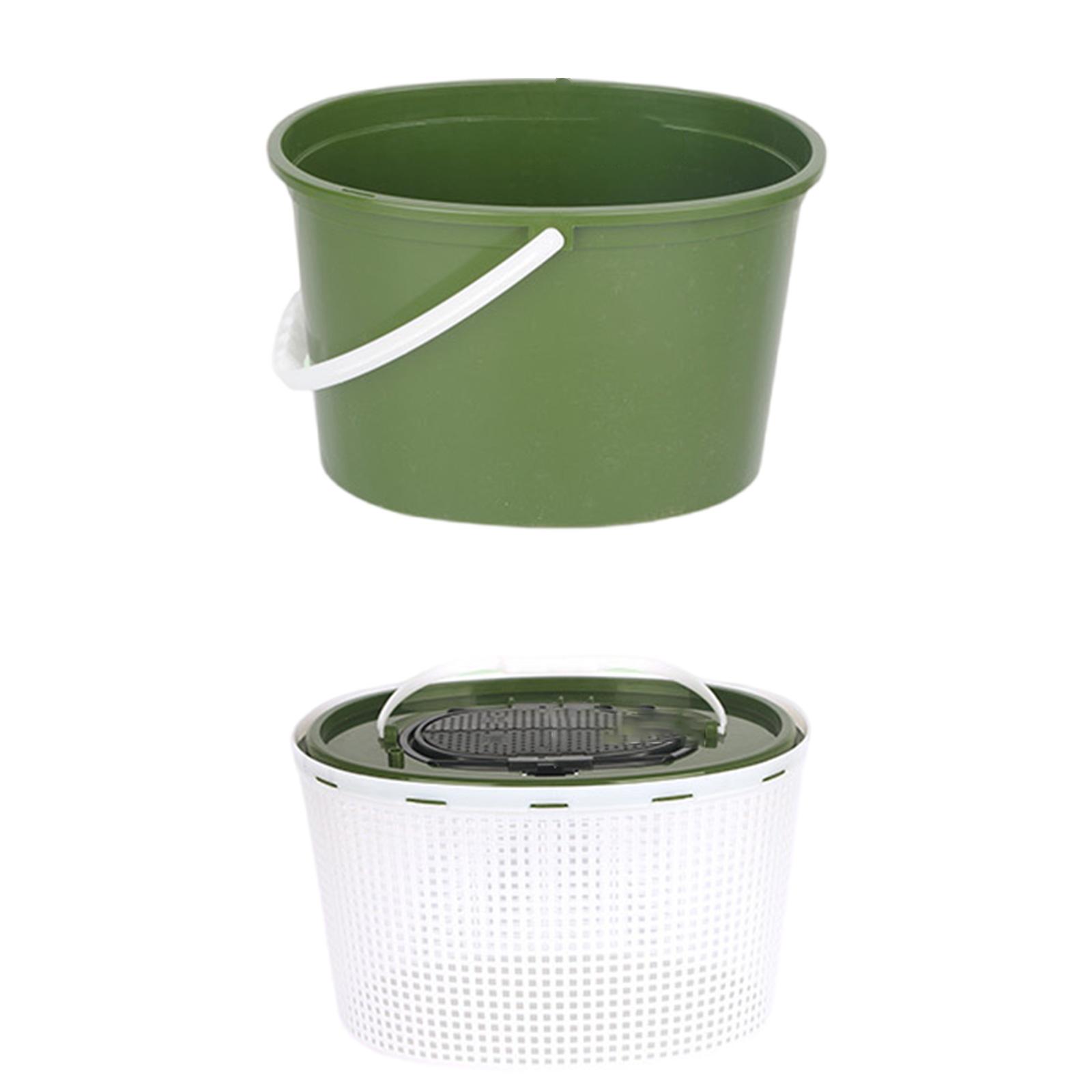 

Fishing Bucket Stream Equipped with Fish Box Fishing Bucket Thickening Double Layers Breathable Meshes Live Fish Bucket 1