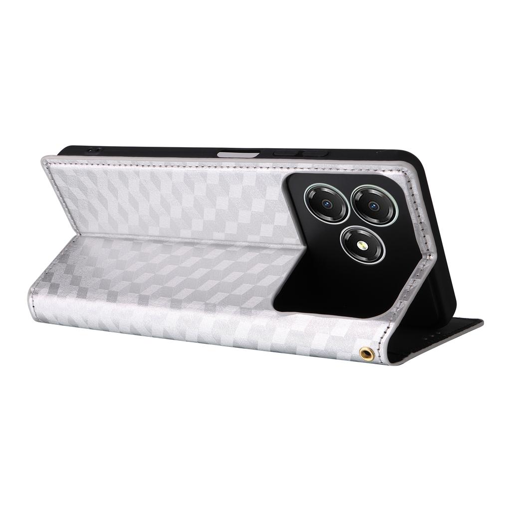 For ZTE Blade A36/nubia A36 Case Wallet Rhombus Imprinted Leather Phone Cover