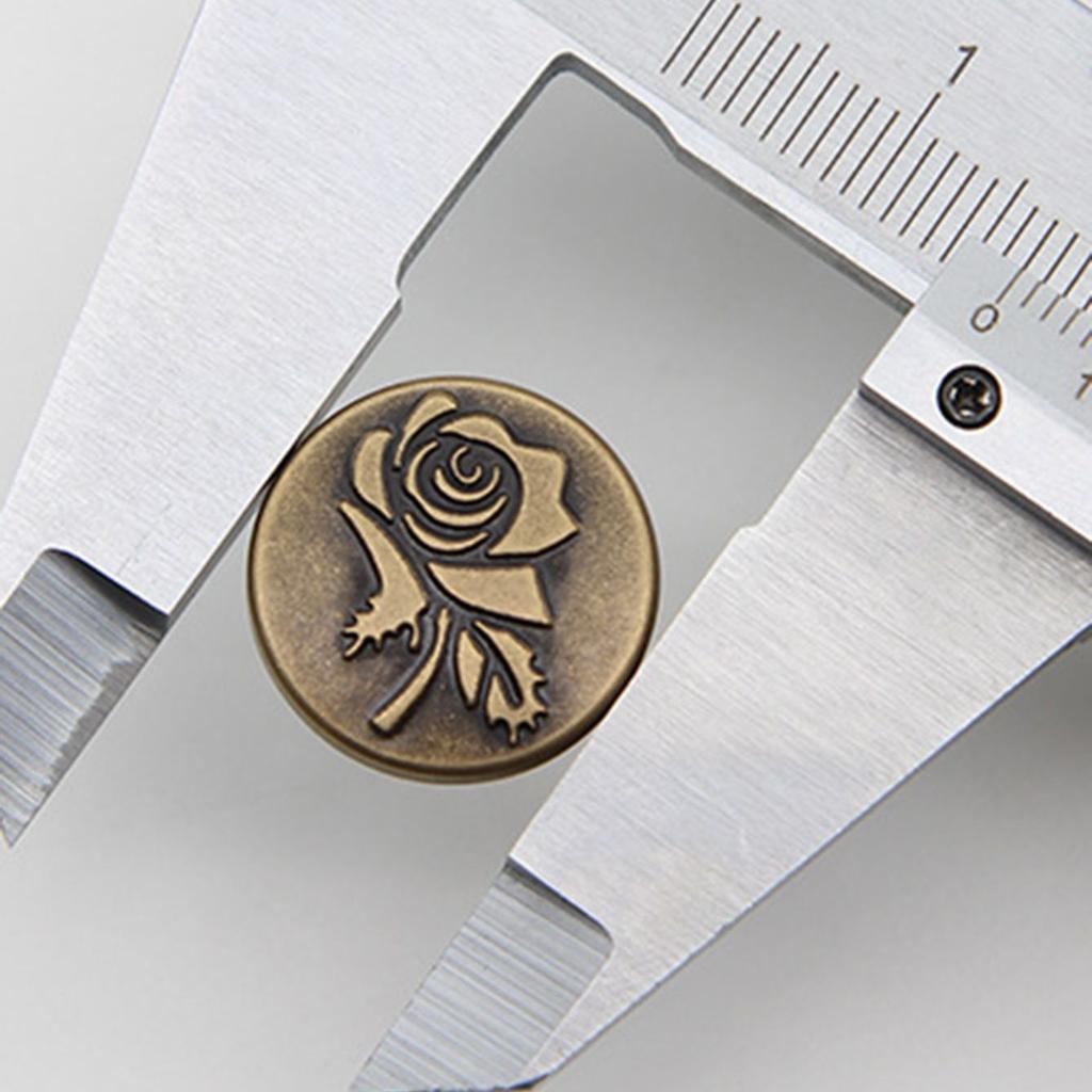 5pcs- Waist Button Detachable Metal Jeans Button