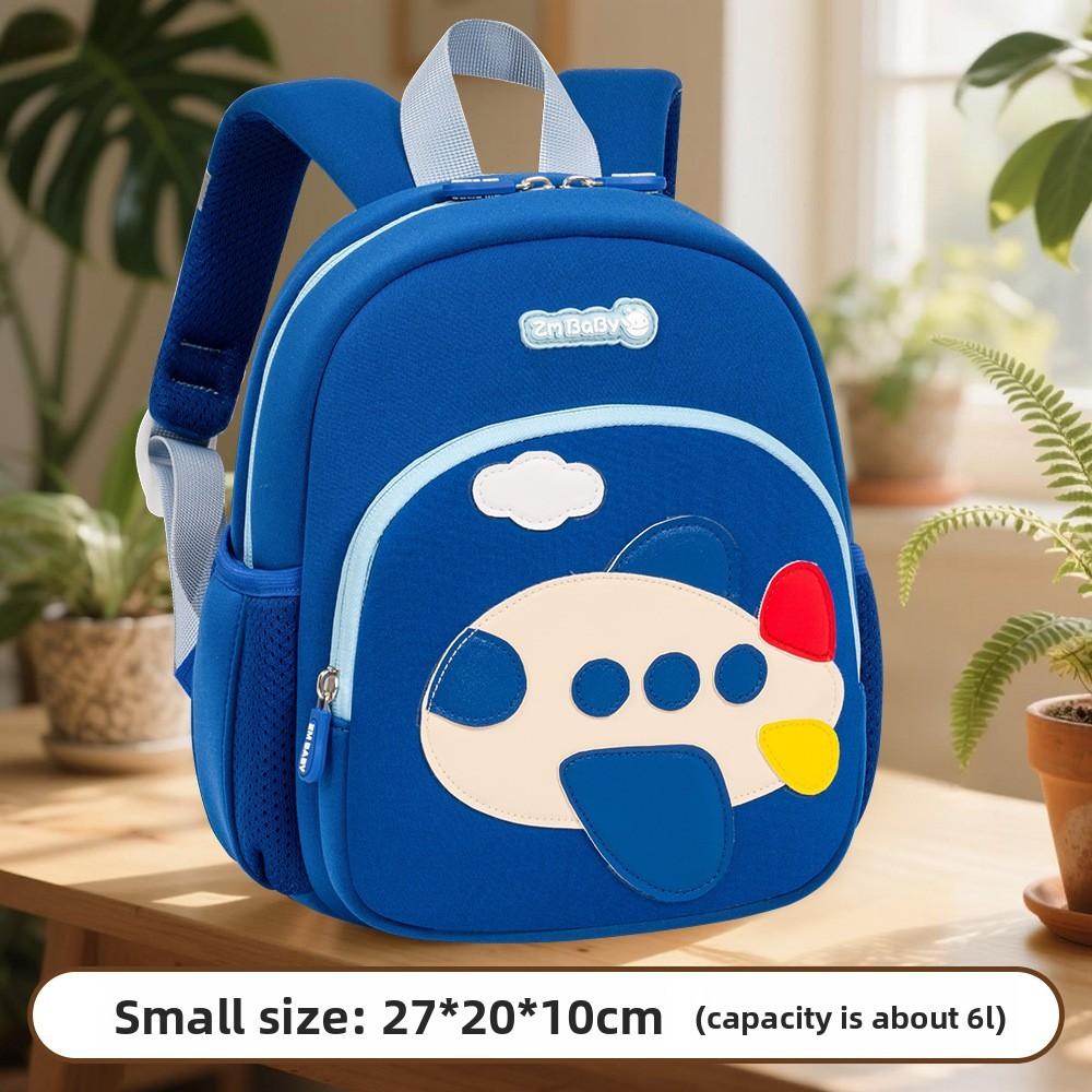 

Cartoon Baby Lightweight Backpack For Kindergarten Kids With Arc Shoulder Straps In Multiple Colors Blue Small