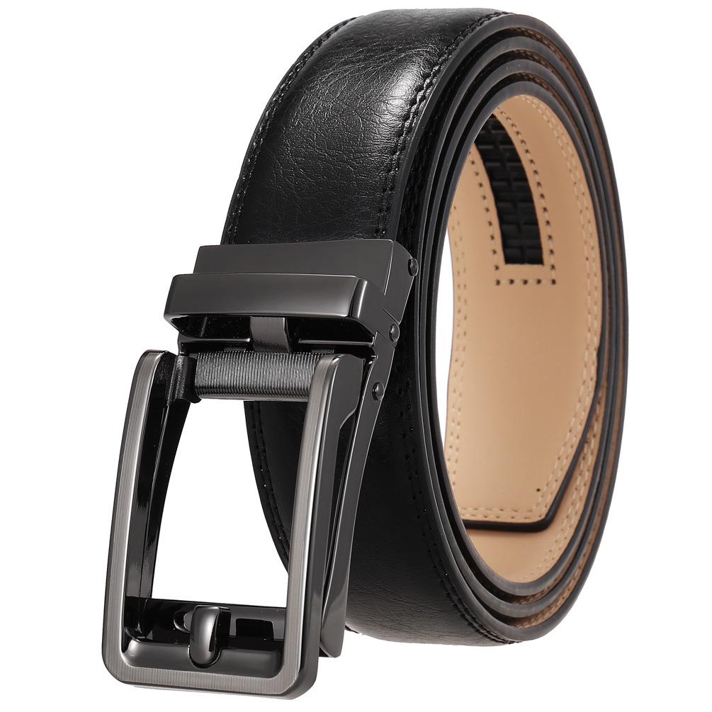 Men's Leather Automatic Buckle Business Belt LY36-32315-1