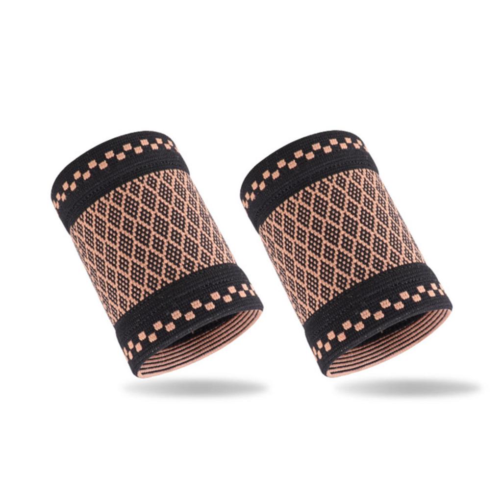 A Pair of Men's Wrist Guard Professional Sports Fitness Wrist Brace Support Protector Elastic Knitted Breathable Compression Wristband