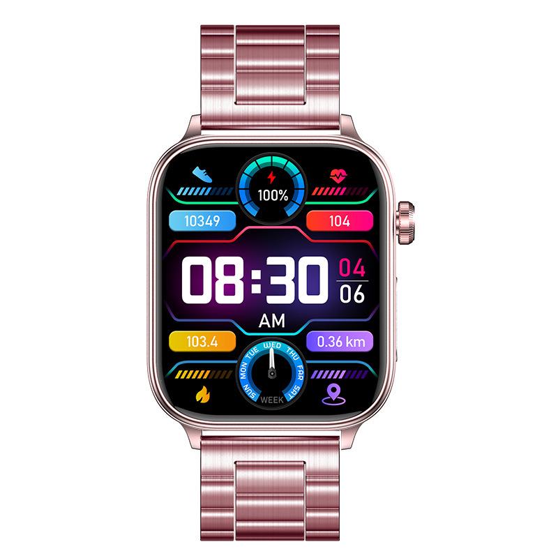 ET570 Bluetooth Smartwatch 2024: ECG, Body Temp, Heart Rate, Blood Pressure, Multi-Sport Features