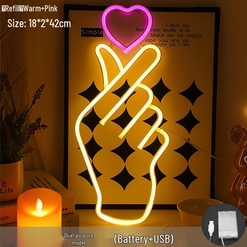 Trendy LED Neon Night Light Sign for Wall Décor
