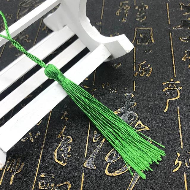 10~80Pcs Bookmark Tassels Fringe Brush Handmade Soft Craft Mini Tassels with Loops for DIY Crafts Jewelry Making Accessories