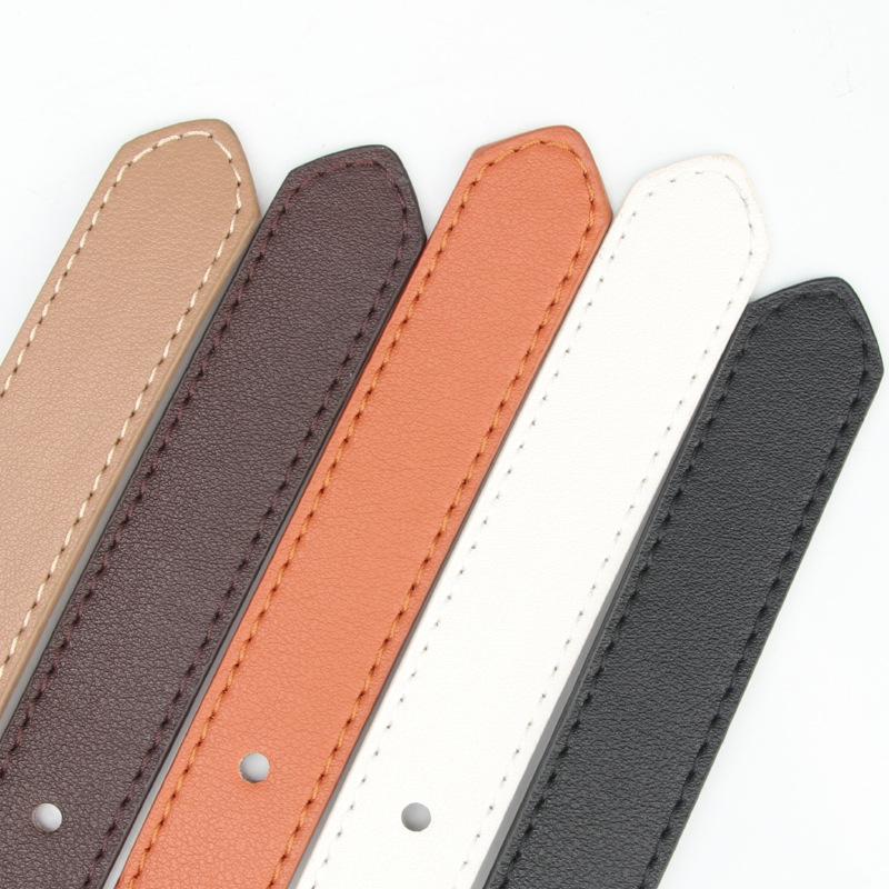 Korean Oval Alloy Pin Buckle Women's Belt - Versatile Style for Dresses & Jeans