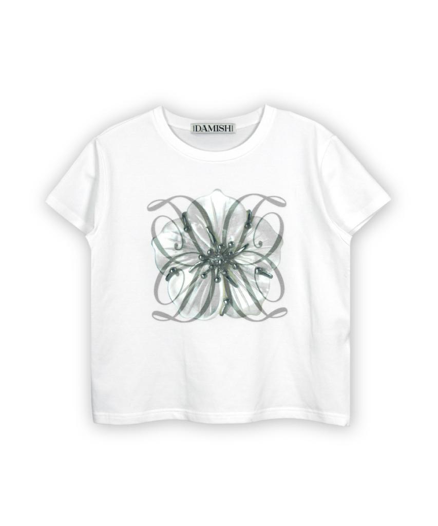 Damiswi Flower D Logo T-Shirt_White