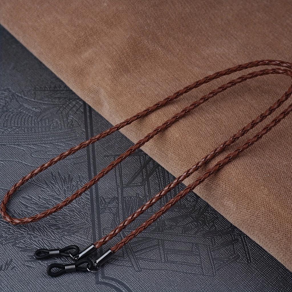 [Klassische Dreh-Brillenbänder] Praktische Klassische Vielseitige Dreh-Brillenbänder aus PU-Leder | Lanyard für Sport-Sonnenbrillen im Freien Mit Schnallen