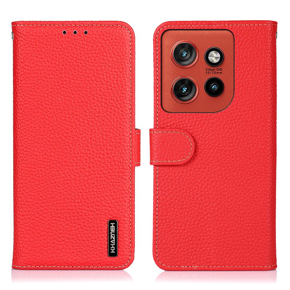

KHAZNEH Wallet Case For Motorola Edge 60 Neo 5G/Edge 50 Neo 5G/Moto S50 5G/ThinkPhone 25 5G Genuine Cow Leather Flip Phone Cover