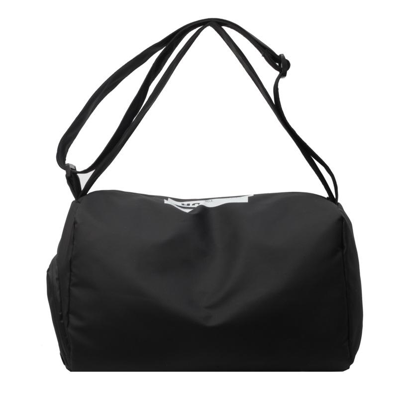 

Korean-style new solid color handbag, large-capacity sports and fitness bag, high-end portable crossbody storage bag for women чёрный