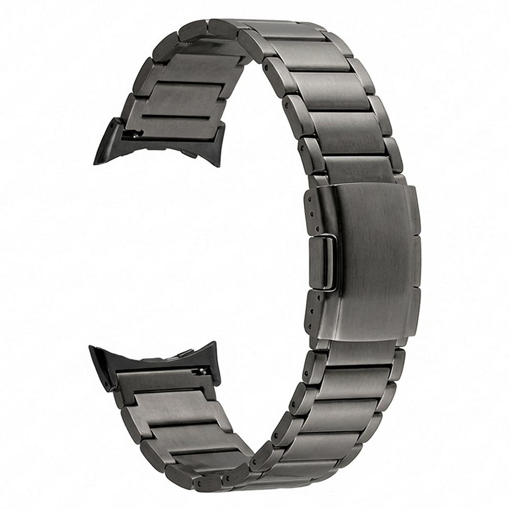 Klokkereim For Google Pixel Watch 4 45mm/3 45mm 3-ledd Skilpaddebakke Spenne Titanlegering Rem