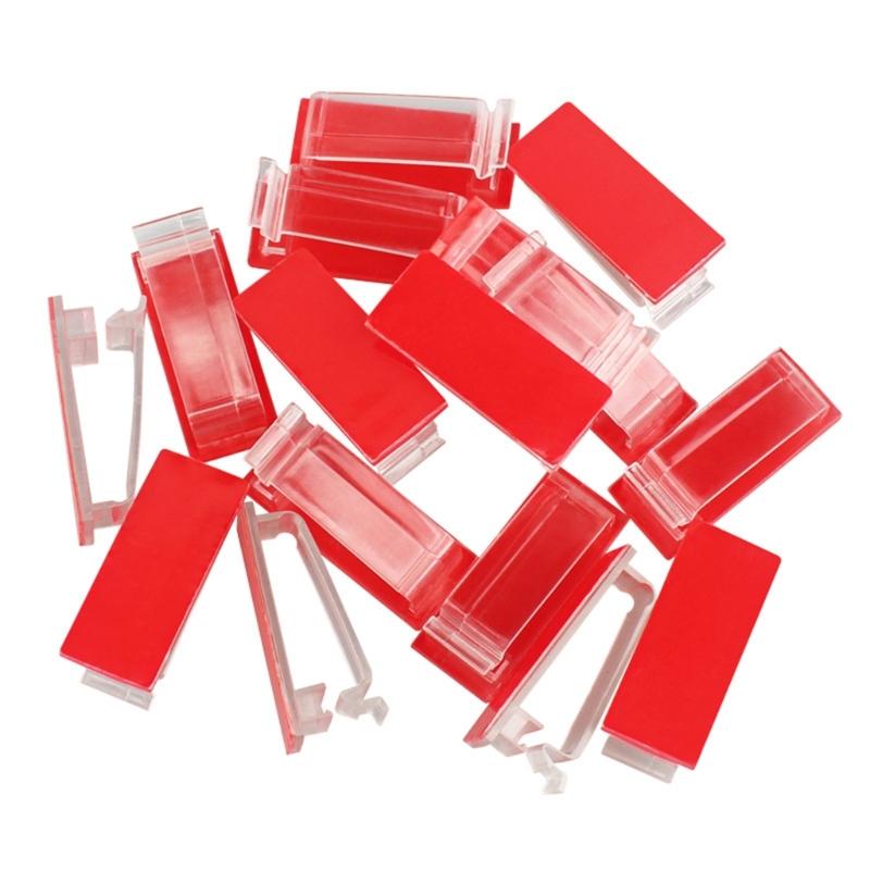 Packung mit 10 praktischen Drahtklemmen mit Klebesockel zur Kabelorganisation, Verhinderung von Kabelsalat, Kabelhalter für Zuhause, Arbeit