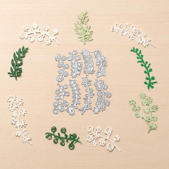 8PCS Vines Cutting Mold, Photo Album Mold Embossing Die, Durable Carbon Steel Stencil, for DIY Scrapbook Card Making Supplies