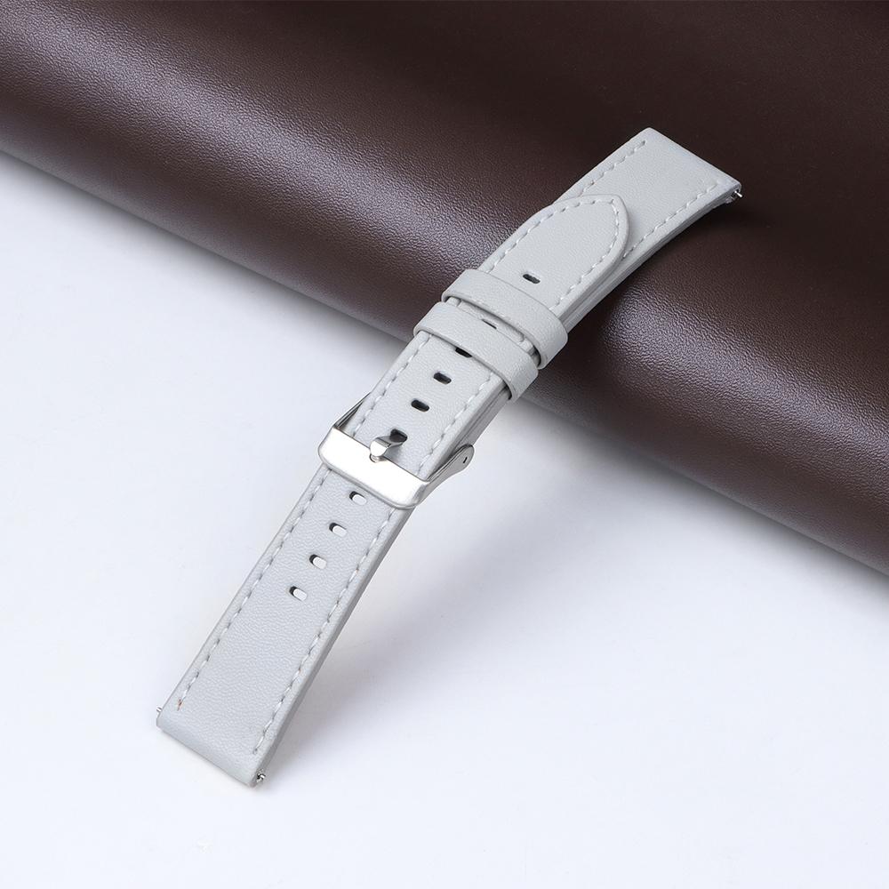 22mm 20mm Watch Band Cowhide Watchband for Huawei GT3 for Samsung Strap for Men Steel Pin Buckle High Quality Wrist Bracelet