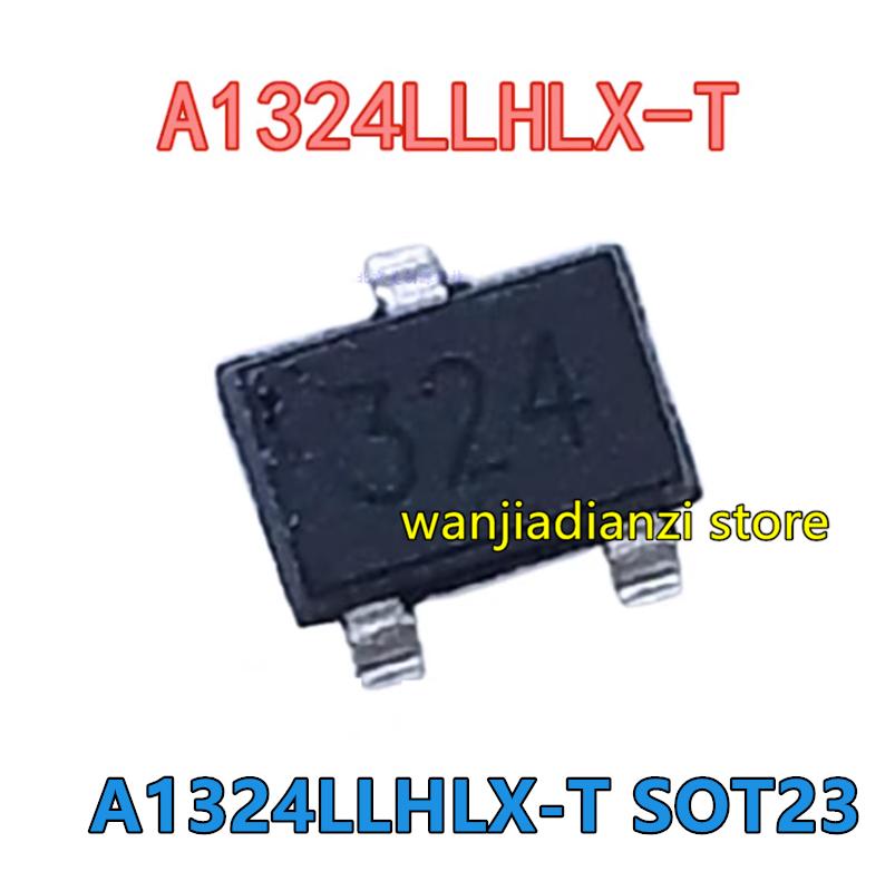 5PCS A1324LLHLX-T A1324LLHLX Silk Screen 324 Hall Magnetic Sensor SOT23 Hall Switch A1324
