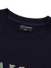 LA MAISON STUDIO Women'S Crop Classic Logo Bearfriends Heavy Terry Sweatshirt Navy (Fcd3Ts706W)