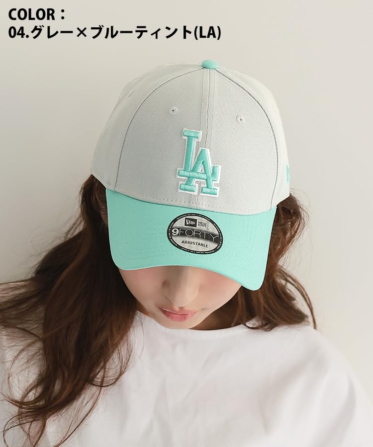 9FORTY MLB STYLISE Exclusive Cap Gray X Blue Tint [New Era] 04. (LA)