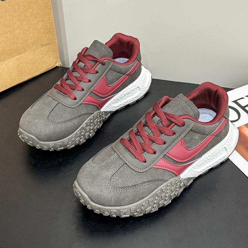 

Новые бархатные в корейском стиле туфли Форреста Гампа женские осенне-зимние трендовые студенческие беговые спортивные туфли на платформе для повседневной носки 40 серый