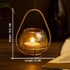 CraftVatika Diwali Decoration Items, Votive Glass Tealight Candle Holder Set,