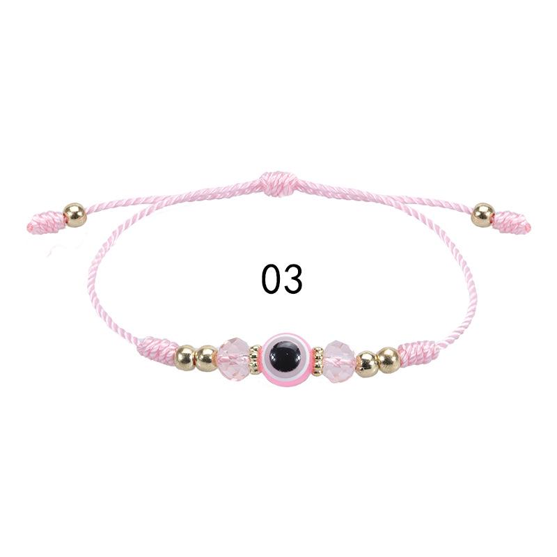 Evil Eye Crystal Beaded Adjustable Bracelet for Boys & Girls