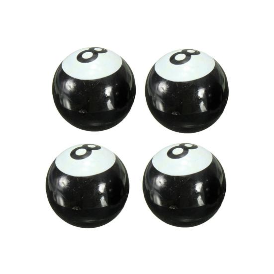 

4 шт., колпачки клапанов Шредера для автомобильных велосипедных шин, черные 8 штоков для мотоциклетных шин