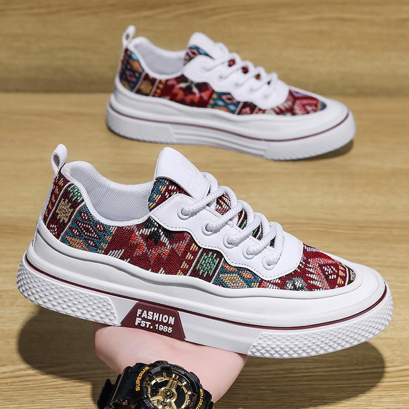 

Mens Canvas Shoes Slip on Flat Outdoor Men Sneakers Lightweight Driving Loafers Breathable Male Casual Canvas Shoes Green Khaki 39 красный