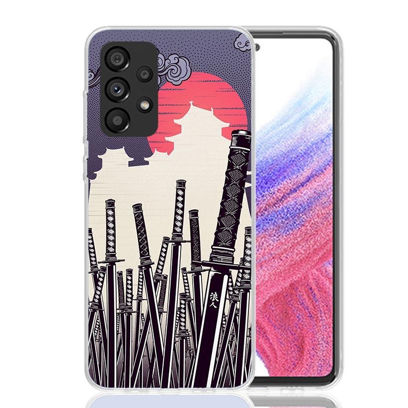 Japanese Pub Wave Anime Arrived Phone Case For Samsung Galaxy A13 A14 A15 A16 A17 A53 A54 A55 A56 A33 A34 A35 A36 A23 A24 A25 A2