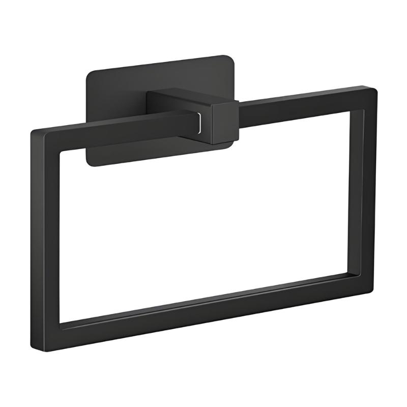 

Квадратный держатель для полотенец Настенные кольца для полотенец для рук Настенная стойка для хранения в ванной Водонепроницаемая фурнитура Легко установить 1