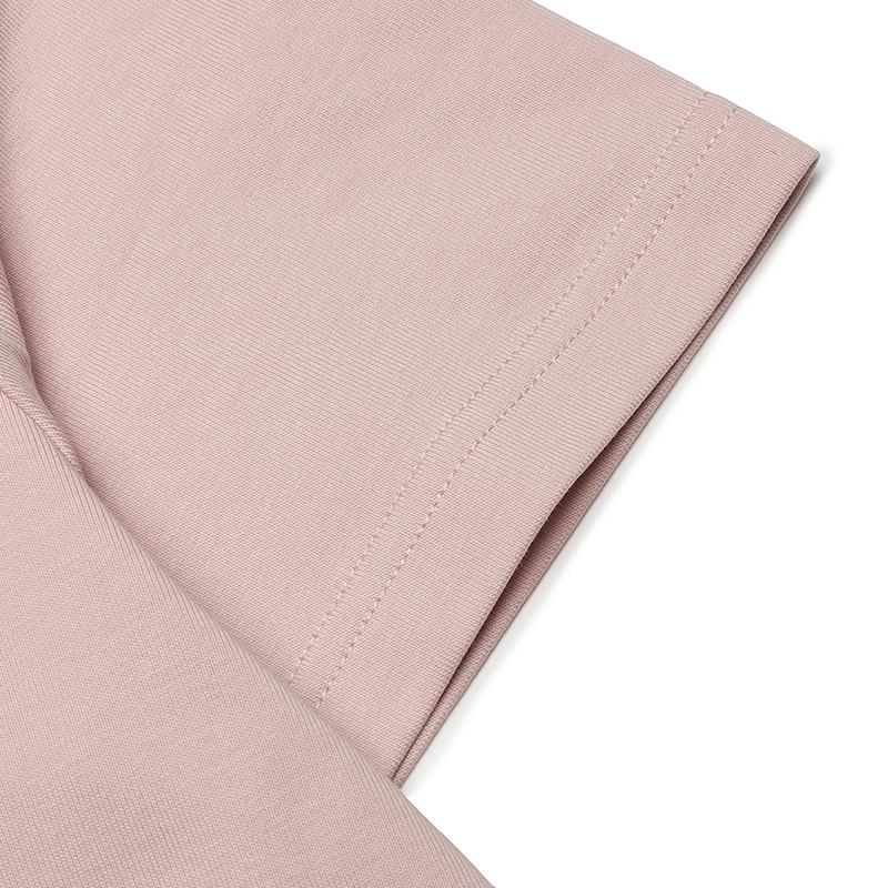 Fila Milano Series American Fashion Knit Short Sleeve T-Shirt Men Tops Nude-Pink F11M515102FPK