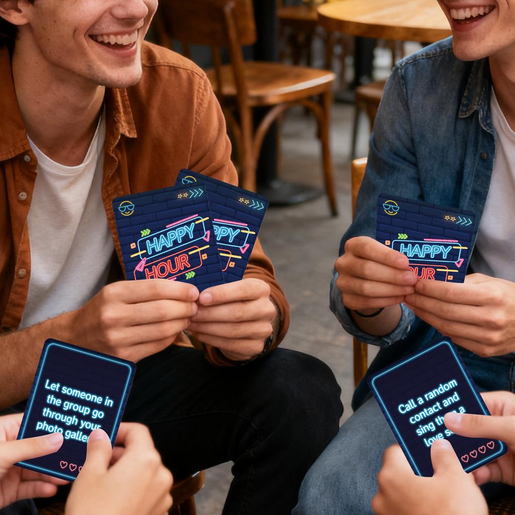 50-Pack Party Game Cards Multiplayer Tabletop Entertainment Interactive Fun Card Game Deck