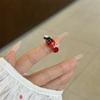 Geometric Painting Ring Jewelry Accessories Enamel Flower Ring Retro Insect Drip Oil Ring  Friend