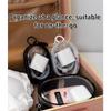 Schmuck Organizer Transparente Aufbewahrungsbox Rund PVC Transparent Kosmetiktaschen Tragbare Aufbewahrungsbeutel für Reise Kopfhörer
