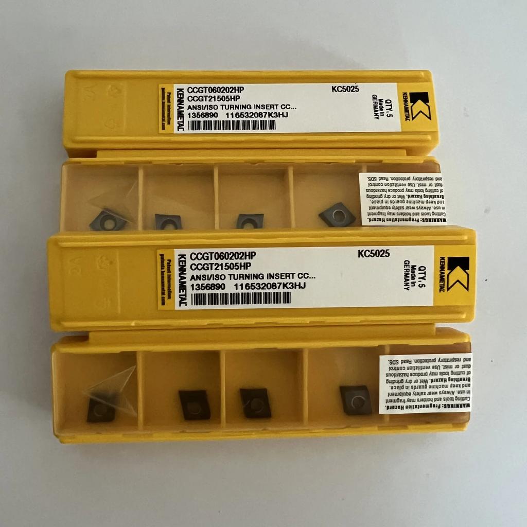 KENNAMETEL / CCGT060202HP KC5025  / Original carbide blade 10 Pcs