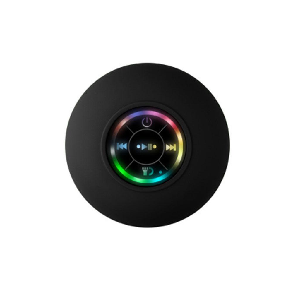 Portable Wireless Bluetooth Speaker LED IPX4 Waterproof Loudspeaker Outdoor Bathroom Large Suction Cup Mini Stereo Sound Box