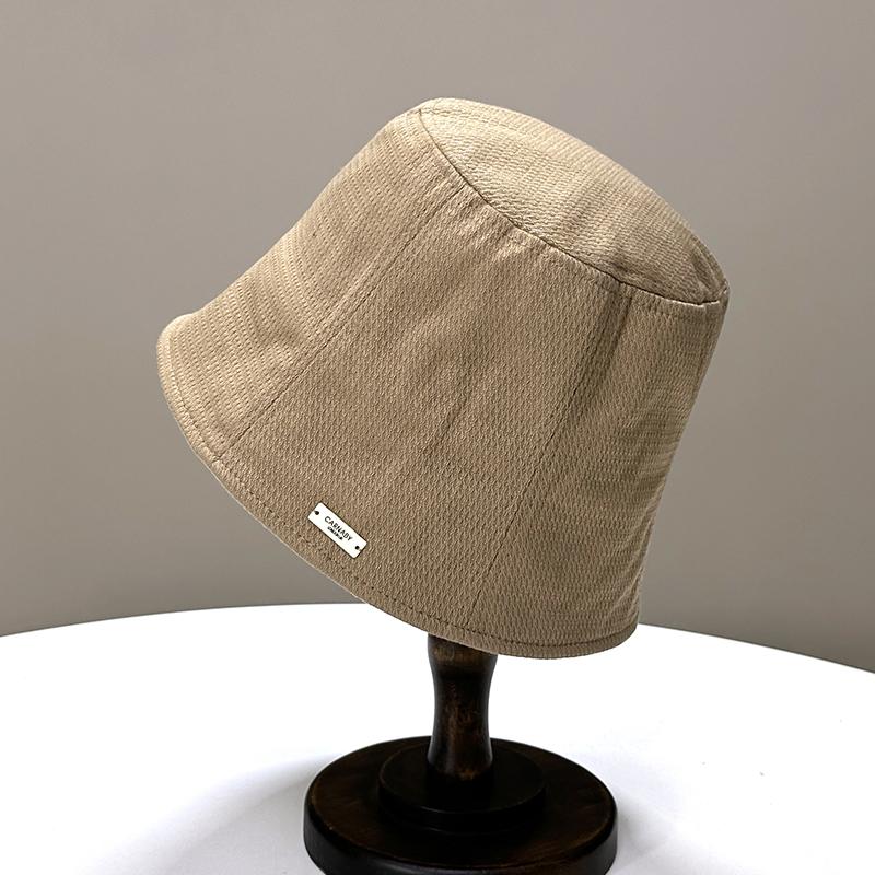 Spring and Autumn Hat Women's New Bucket Hat Fashion Temperament Cover Face Bucket Hat Versatile Show Washbasin Hat Trend
