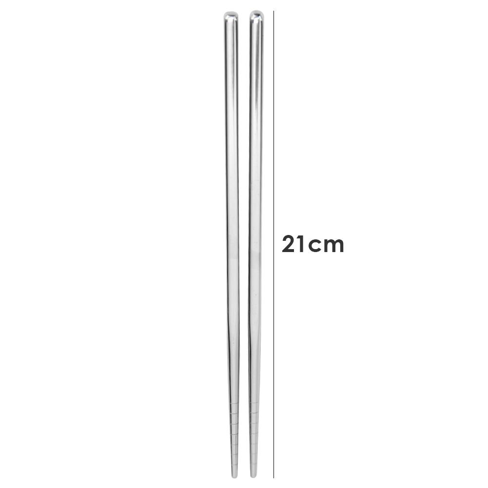 Stainless Steel Chopsticks Portable Non-slip Environmental Protection Food Sticks Kitchen Dining Tableware Accessories