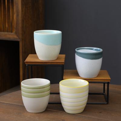 Xiaoqing Fresh Air Ceramic Cup Afternoon Tea Water Cup High Value Concentrated Coffee Cup Simple Wind Casual Cup