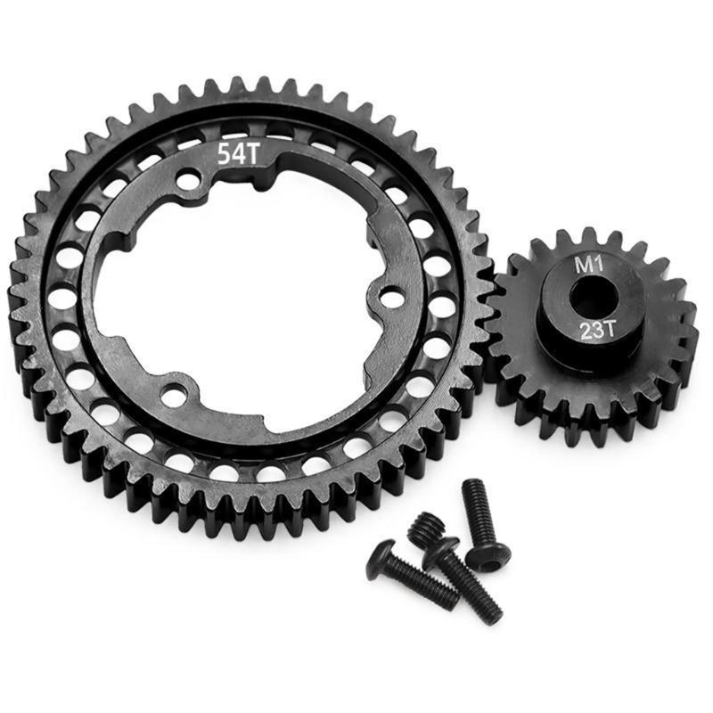 High Performances 45 Steel Gear Pair 46T And 23T Teeth For Off Road Remote Control Vehicle And Racing Competitions