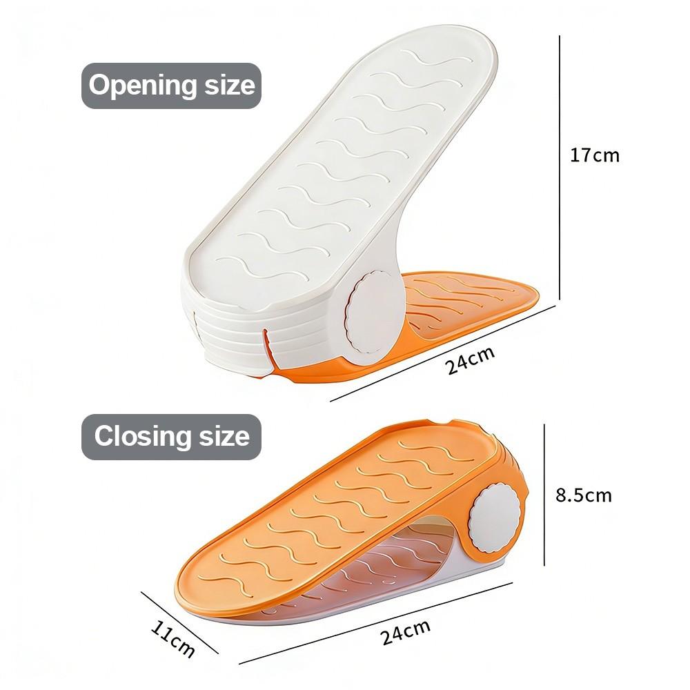 Durable Adjustable Shoes Rack Space Saving Double layer Shoes Organizer Orderly Organization Shoe Slots Organizer