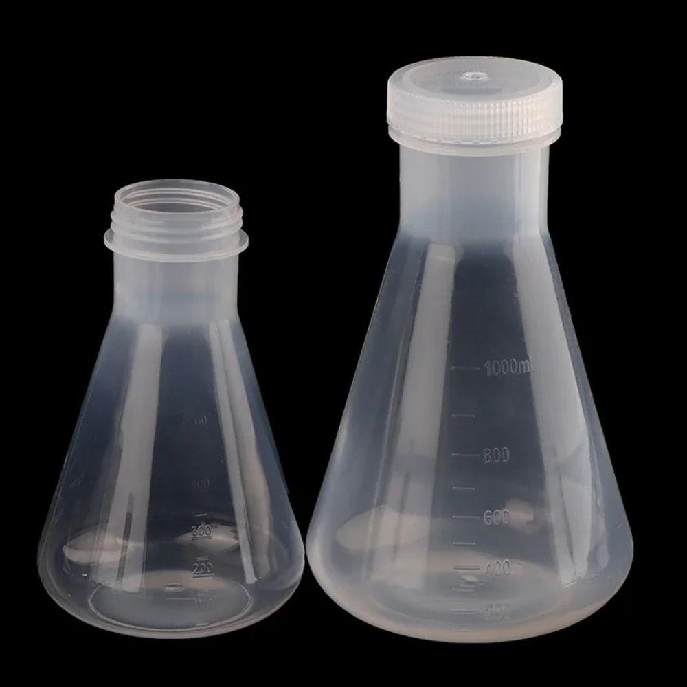 50ml/100ml/250ml/500ml Plastic Erlenmeyer Flask Plastic Graduated Beaker  Lab Use